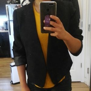 Black tapered blazer